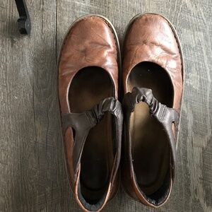 NAOT shoes 41 Mary Janes with ruched strap.